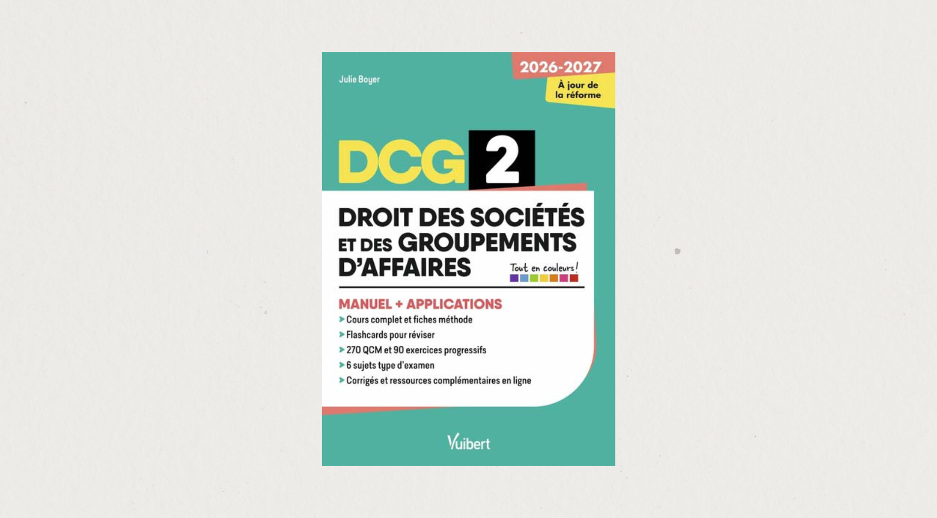 Illustration de l'article DCG 2 droit des sociétés et des groupements d'affaires : manuel + applications 2026-2027